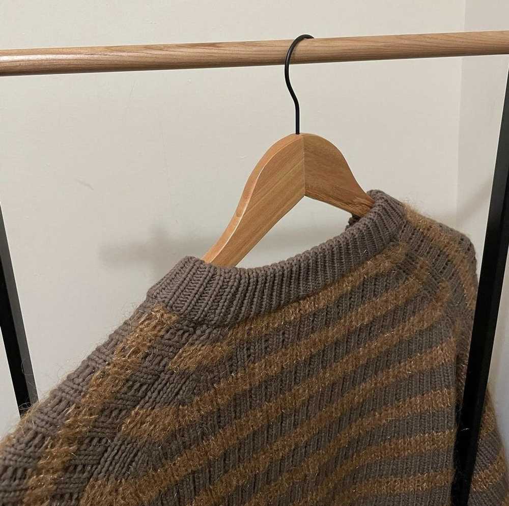 Acne Studios Acne Studios Brown Striped Mohair Sw… - image 4