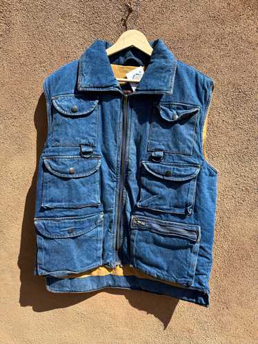 Multi Pocket Denim Vest by Atlantic Traders - Larg