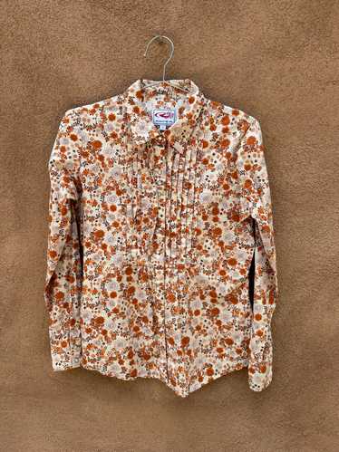 Floral Roper Western Blouse - Small