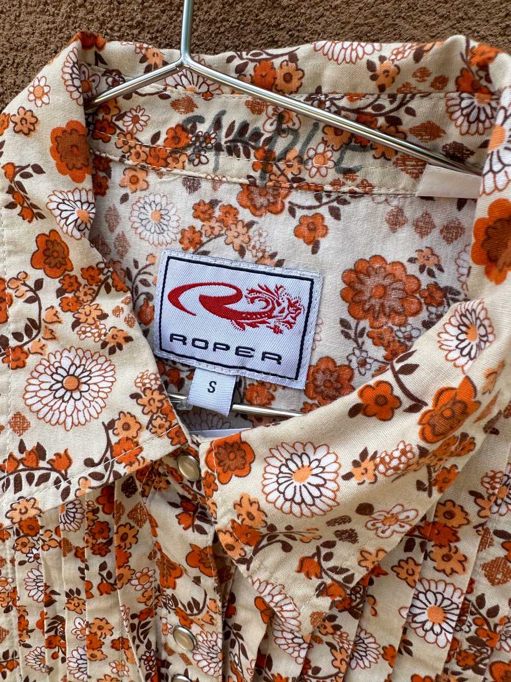Floral Roper Western Blouse - Small - image 2