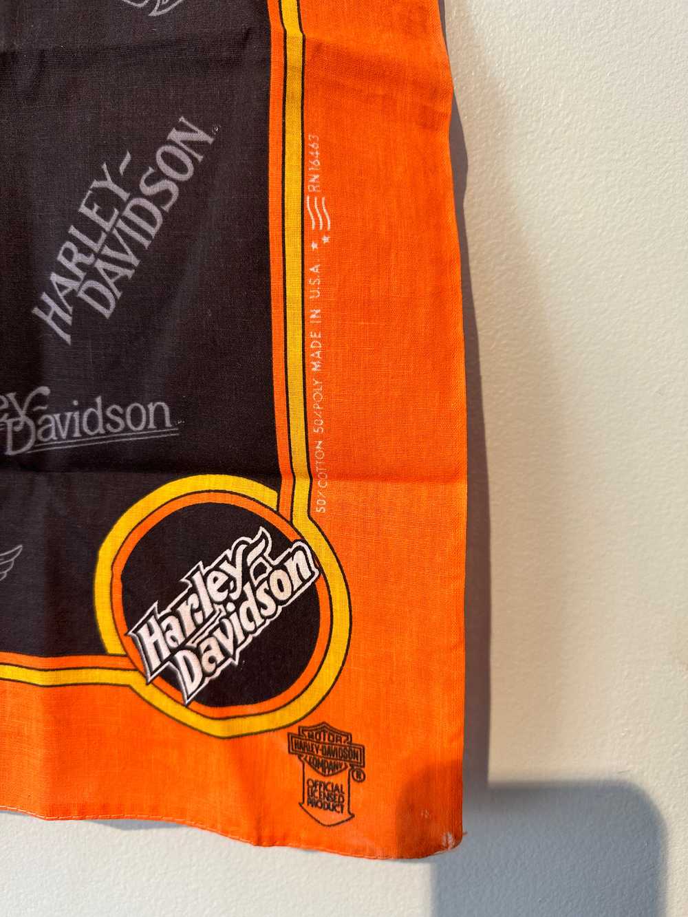 Harley Davidson Classic Orange Handkerchief - image 2