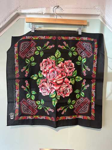 Harley Davidson Rose Handkerchief