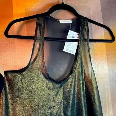 The Unbranded Brand Lush Shimmer Sheet Tank Top S… - image 1