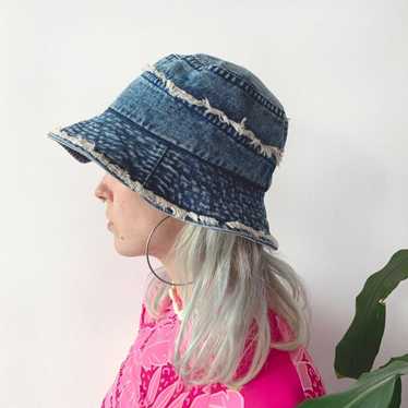 Denim Vintage Bucket Hat | Japanese Streetwear |  56-58cm