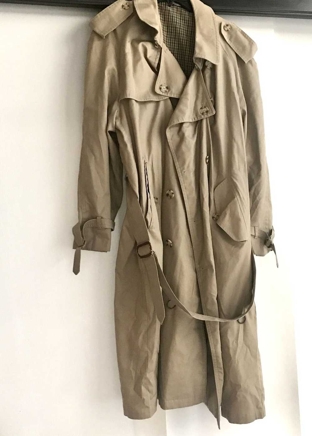 Vintage Trench Coat Men size 42 cotton poly blend… - image 1