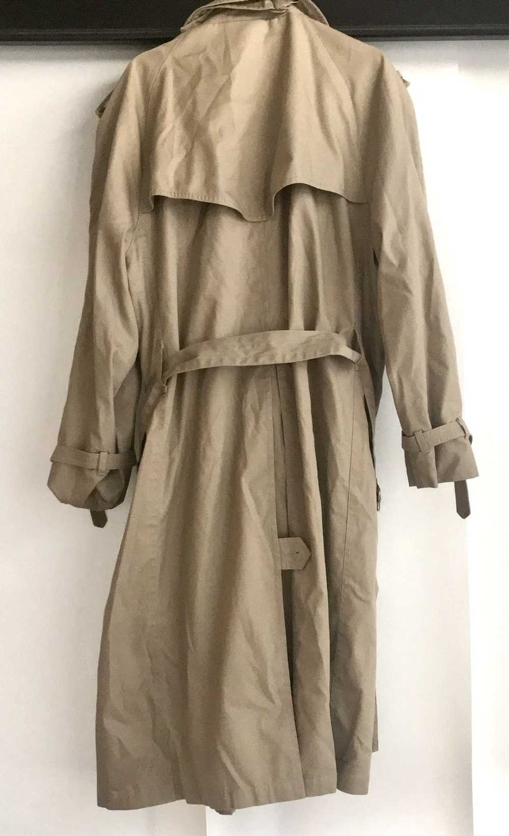 Vintage Trench Coat Men size 42 cotton poly blend… - image 3