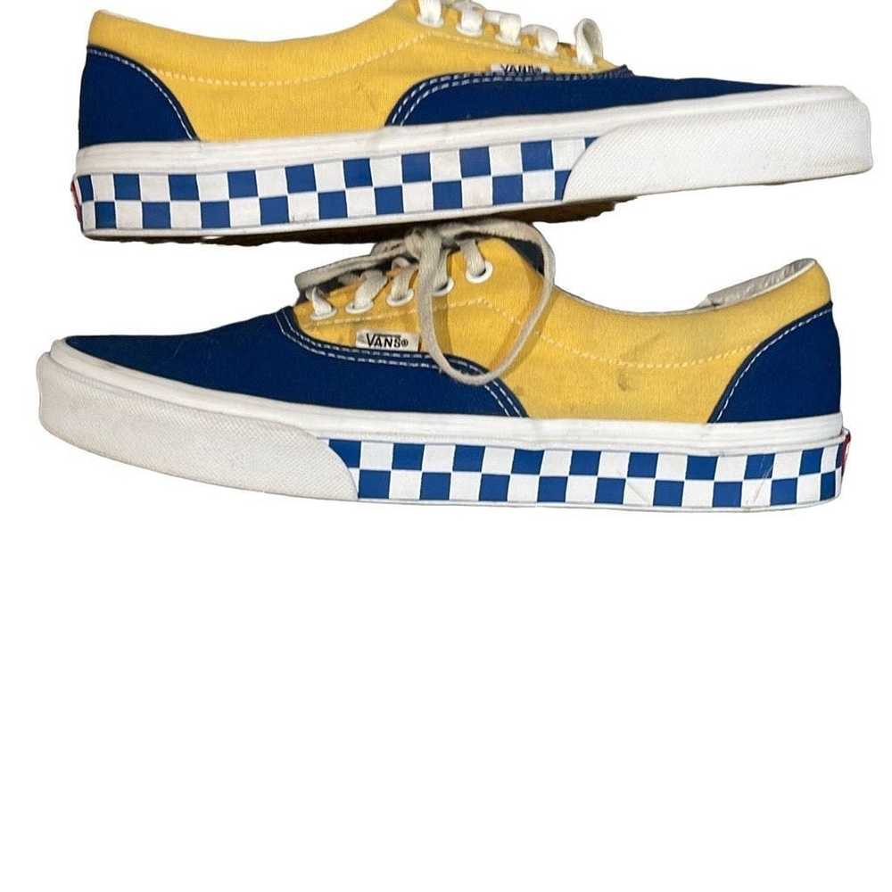 Vans Vans Era BMX Checkerboard Blue Yellow Sneake… - image 1