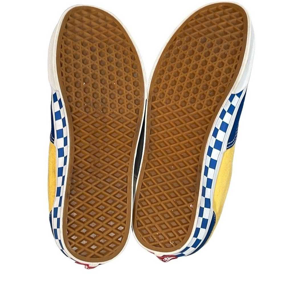 Vans Vans Era BMX Checkerboard Blue Yellow Sneake… - image 4