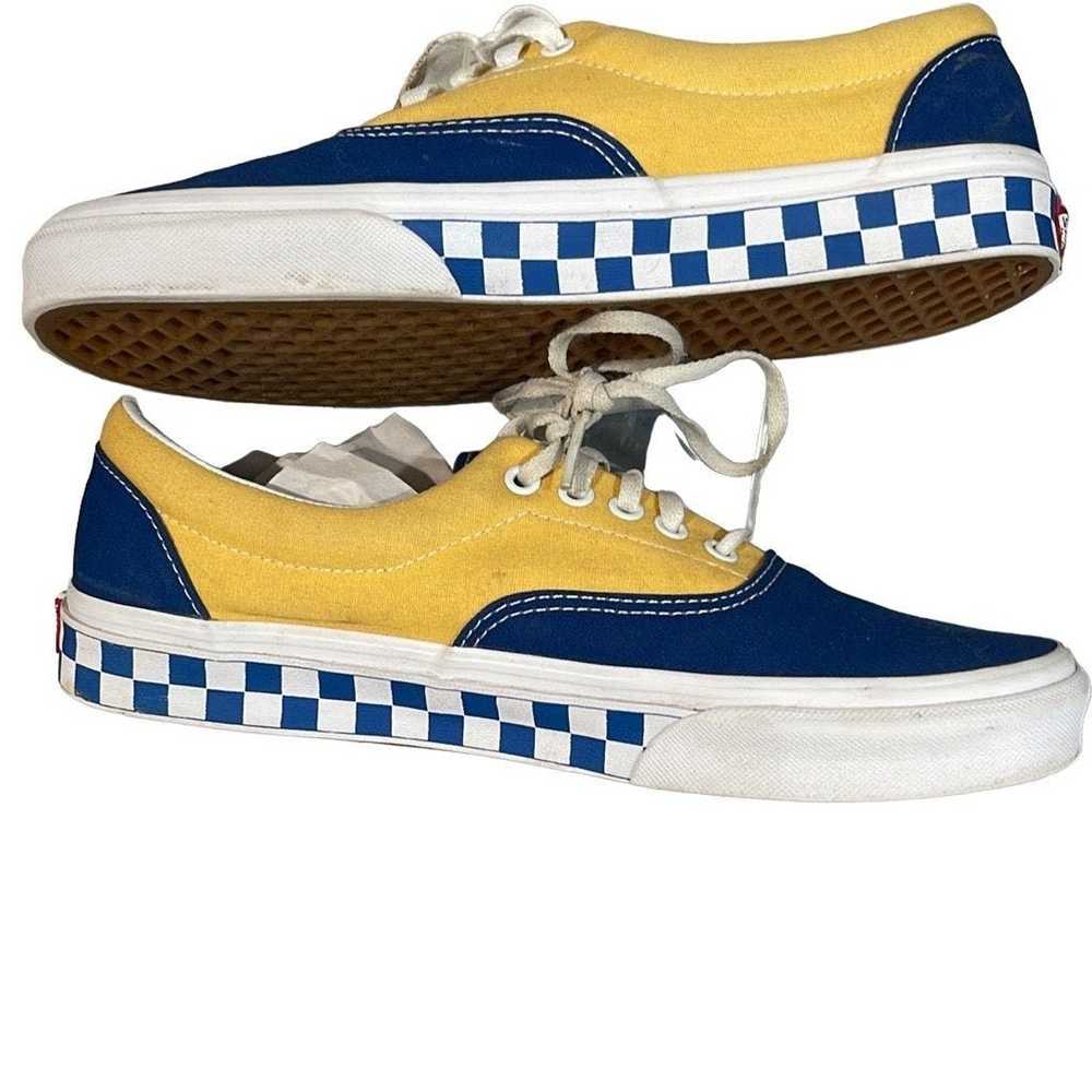 Vans Vans Era BMX Checkerboard Blue Yellow Sneake… - image 5