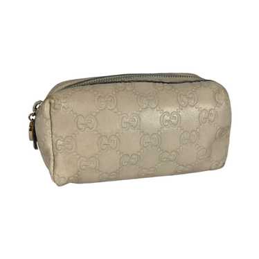 Gucci Beige GG Supreme Monogram Canvas Large Antique Rose Blooms Cosmetic  Case Silver Hardware Available For Immediate Sale At Sotheby's