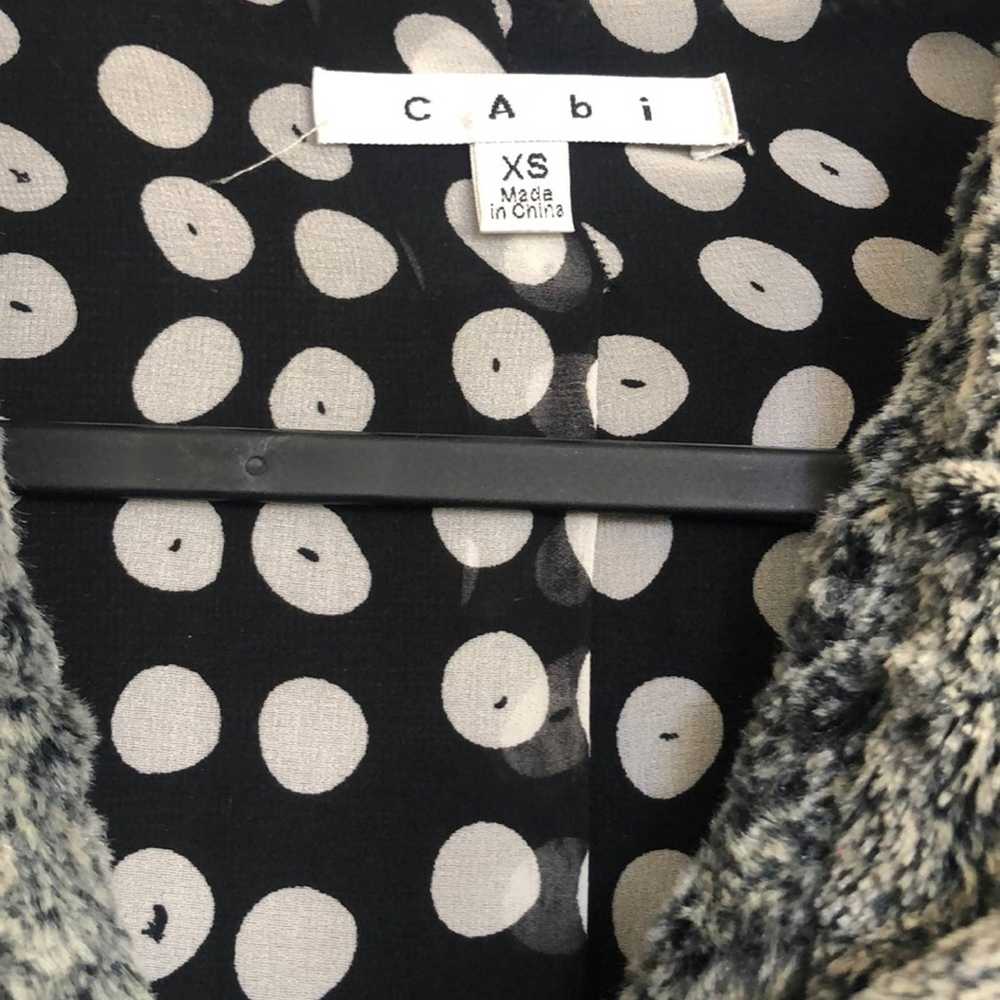 Casbia CABi gray fluffy crop jacket coat women’s … - image 3