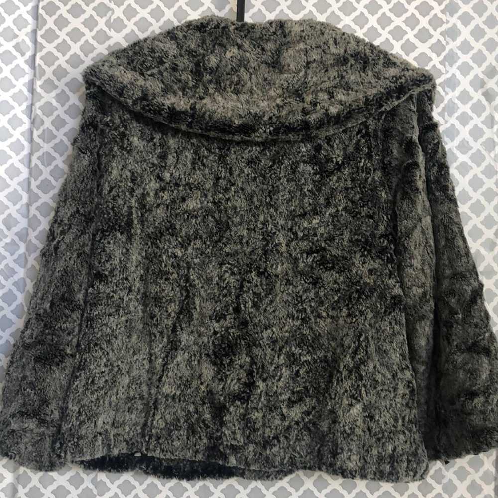 Casbia CABi gray fluffy crop jacket coat women’s … - image 4