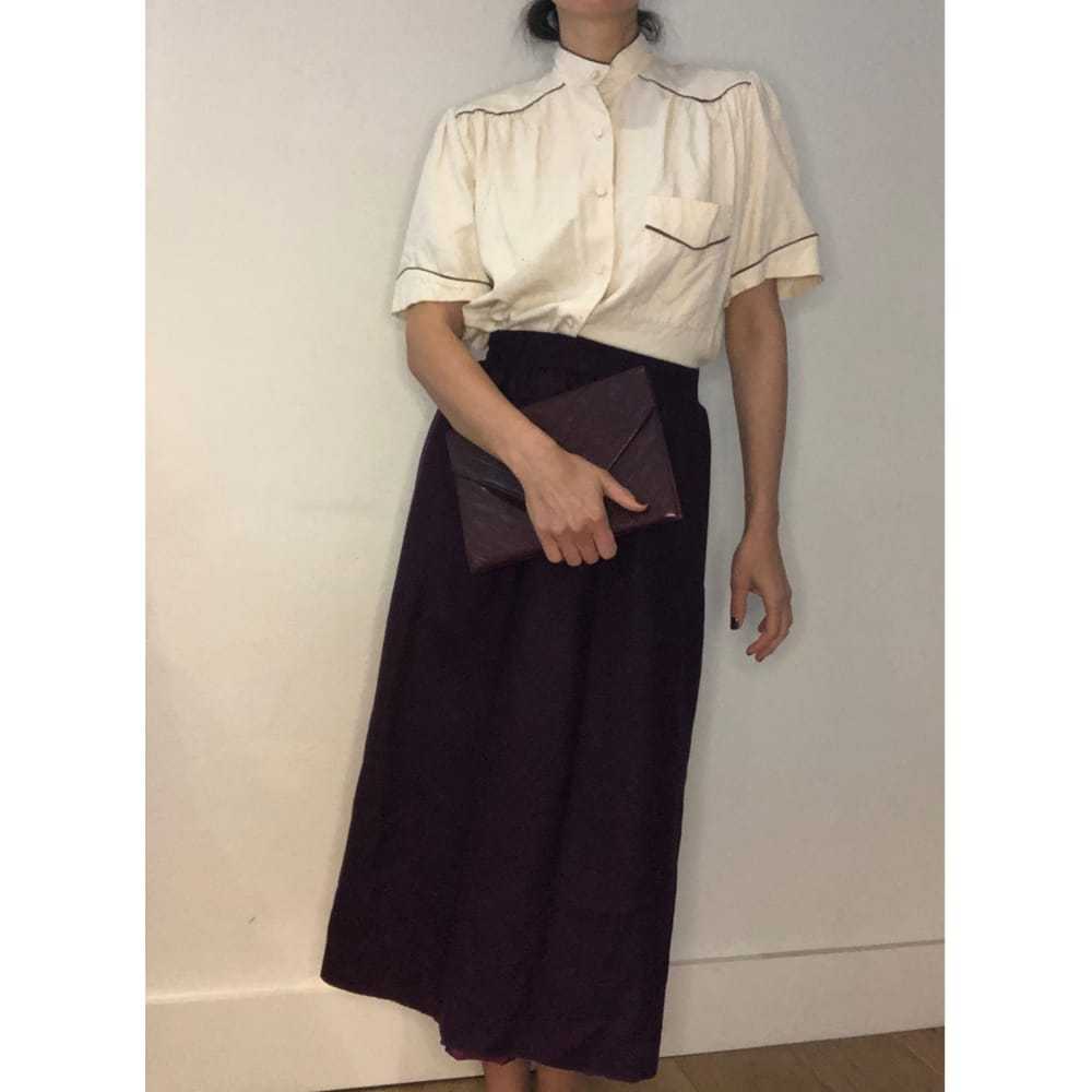 Yves Saint Laurent Wool maxi skirt - image 5