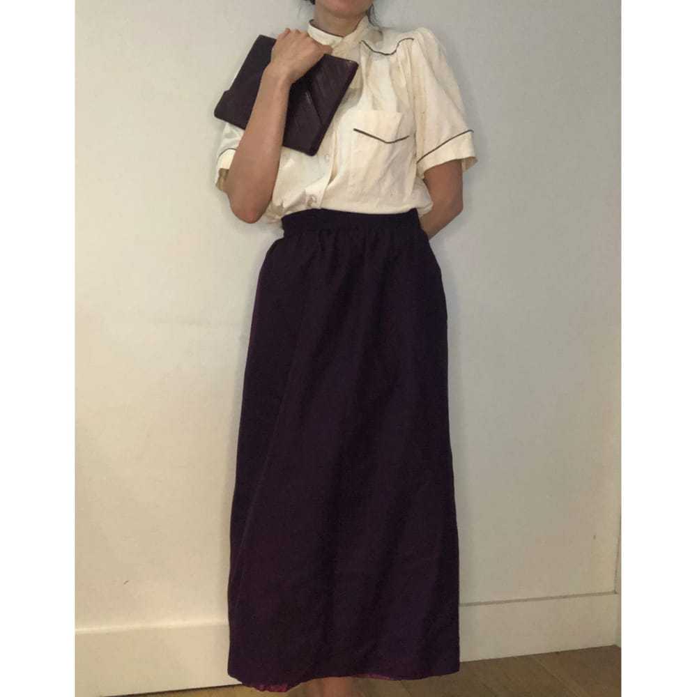 Yves Saint Laurent Wool maxi skirt - image 6