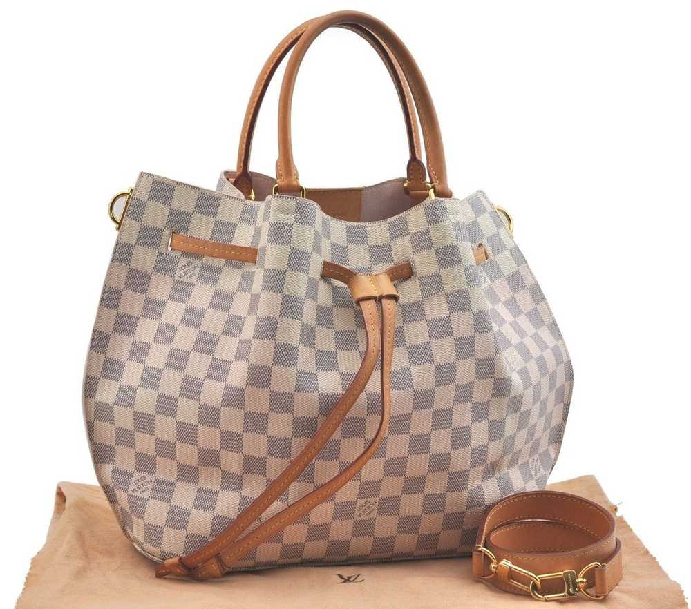 Louis Vuitton Girolata Damier Azur 2way Handbag S… - image 1