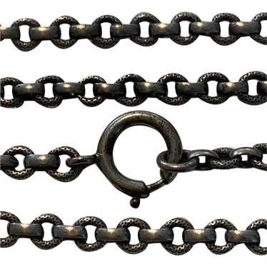 French Antique 800-900 silver guard muff chain lor