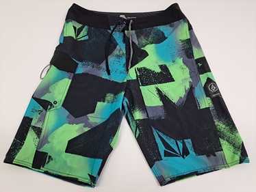 Volcom Mod-Tech Men’s Multi Color Board Shorts Dr… - image 1