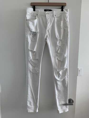 Hudson Skinny Ripped White Jeans size 31