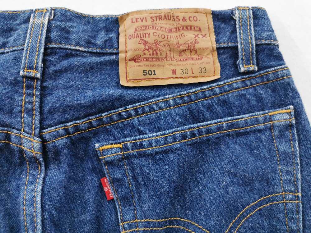 Levi's Vintage Levis Lot 501 Denim Pants Made In … - image 7