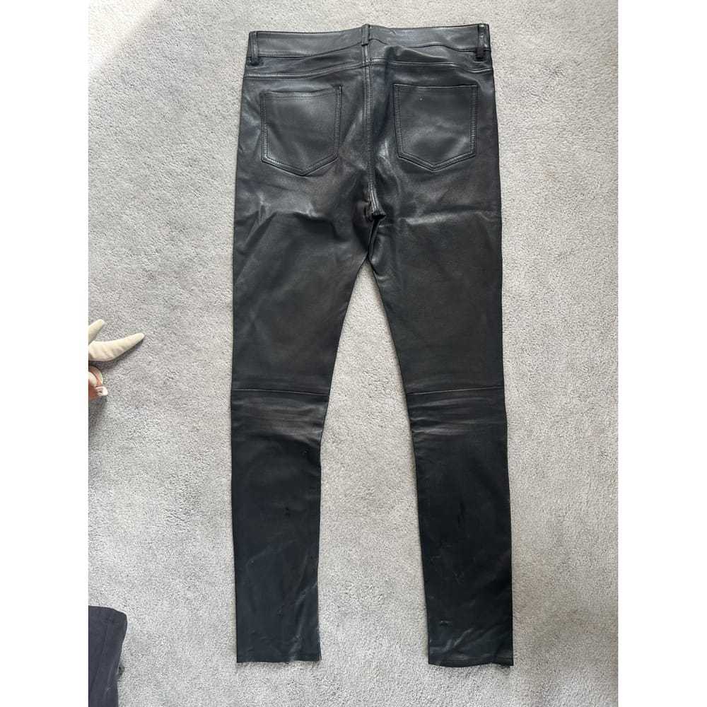 Acne Studios Leather straight pants - image 2
