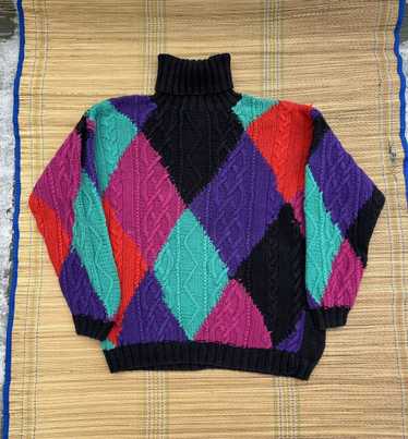 Vintage Vintage Gallagher Ramie Jacquard Sweater M