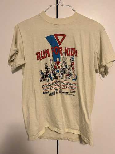 Streetwear × Vintage Vintage 1989 Run for Kids T-S