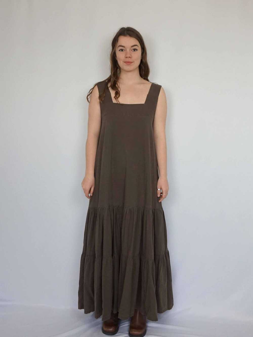 Laura Ashley Brown Pinafore Dress - S - image 4