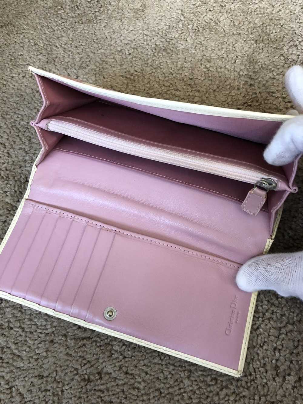 Dior Dior pink trotter 2 long wallet - image 4