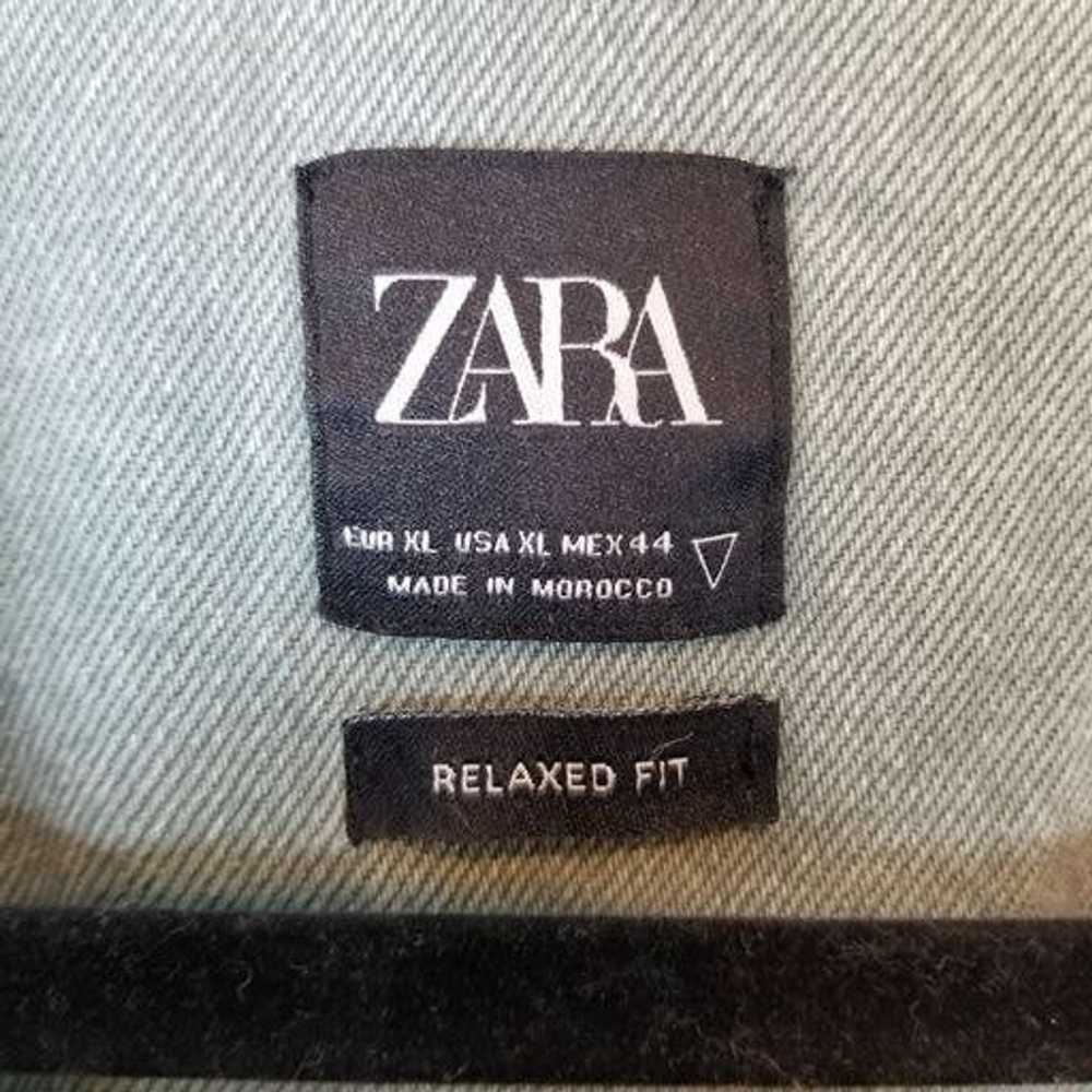 Zara ZARA XL Heavyweight Denim Relaxed Fit Button… - image 6