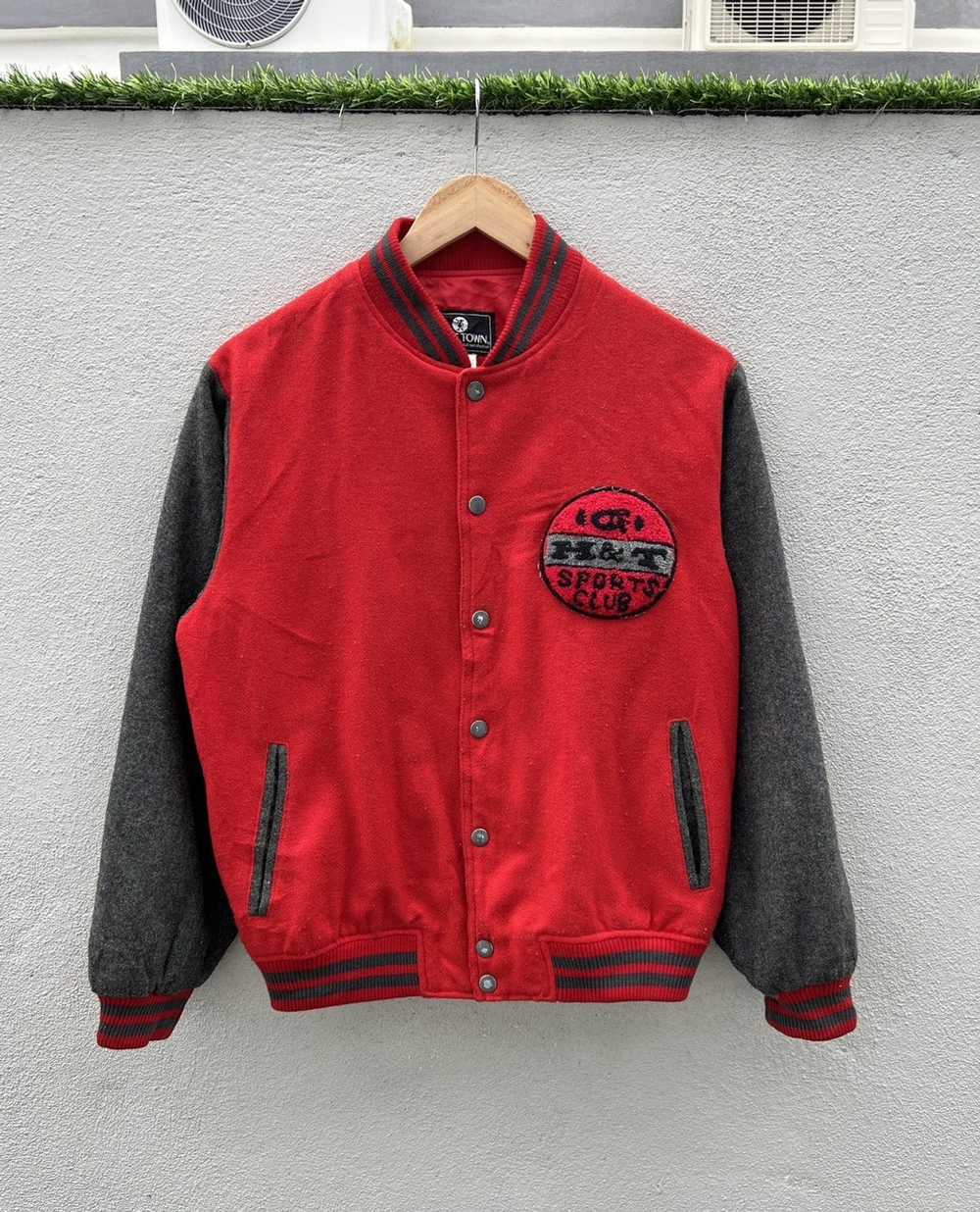 Japanese Brand × Varsity Jacket Home Town Varsity… - image 1