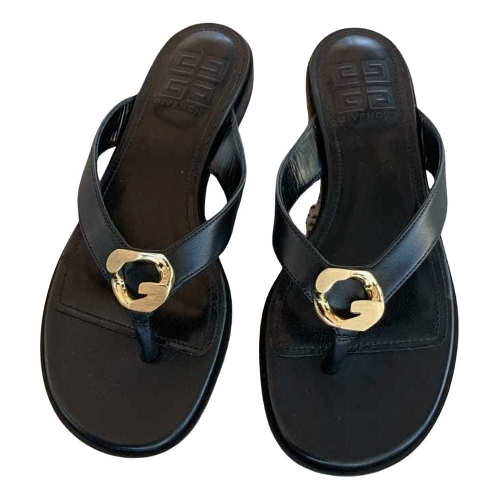 Givenchy Leather flip flops - image 1