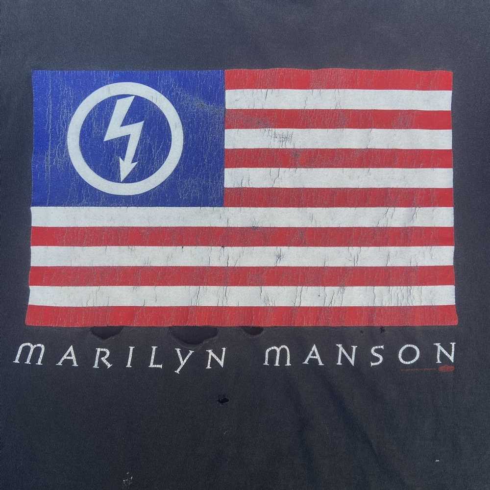 Band Tees × Marilyn Manson × Vintage Vintage 1997… - image 4