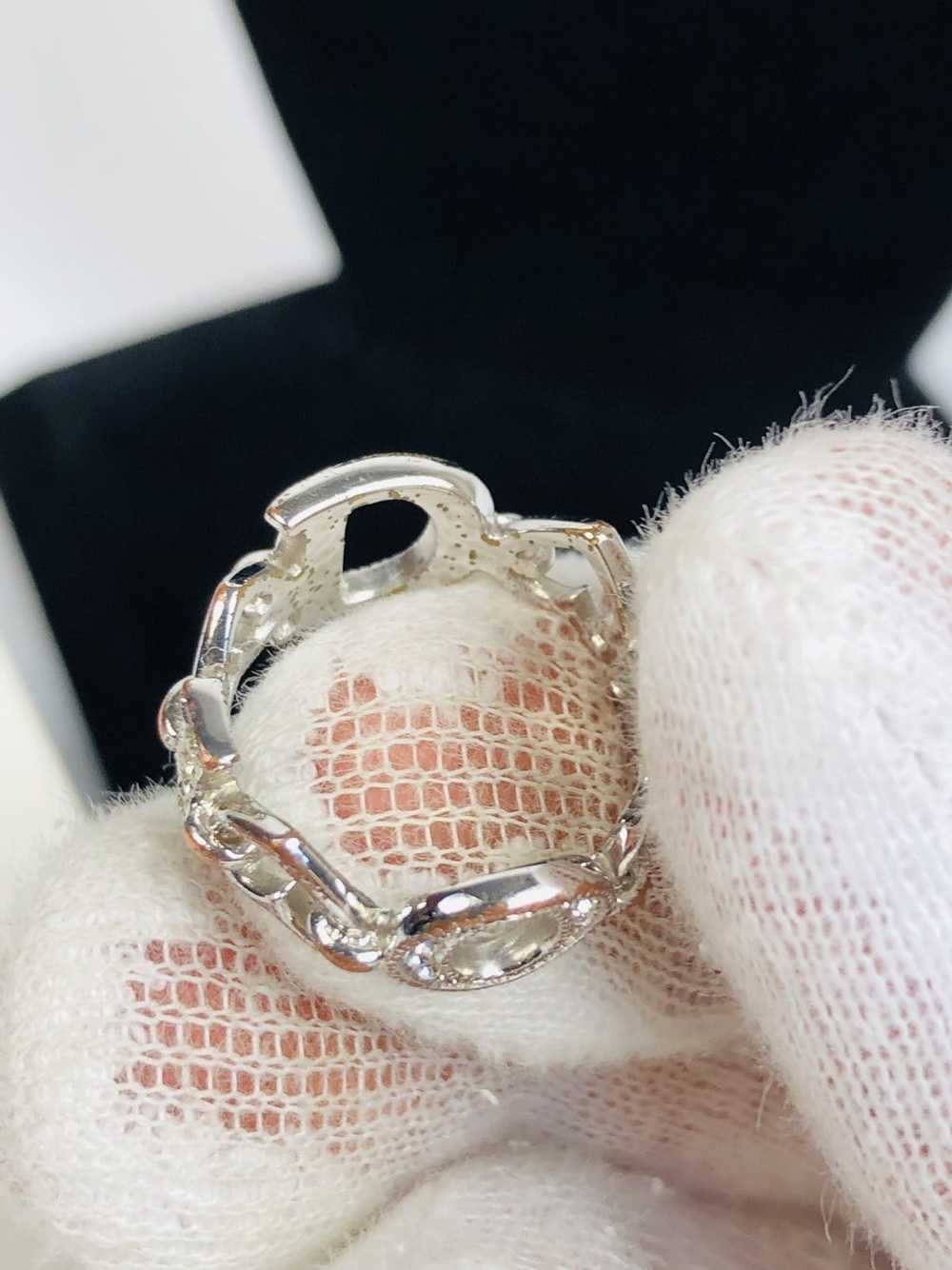 Dior Dior encrusted logo ring size 5 - image 3