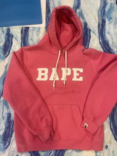 A BATHING APE BAPE Relaxed Color Camo College Full Zip Hoodie Red 3XL XXXL  NWT