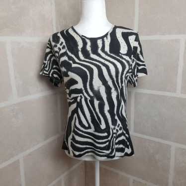 Other St. John Sport Women's Zebra Print Top Size 