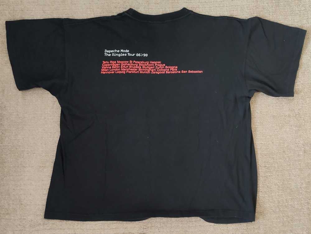 Band Tees Depeche Mode T-shirt The Singles 1998 w… - image 6