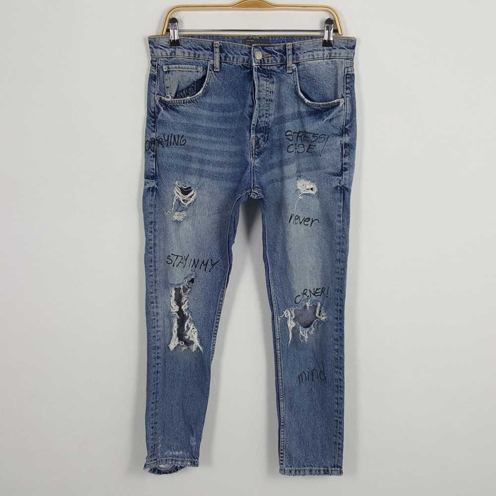 Distressed Denim × Vintage × Zara Vintage Zara Ma… - image 1