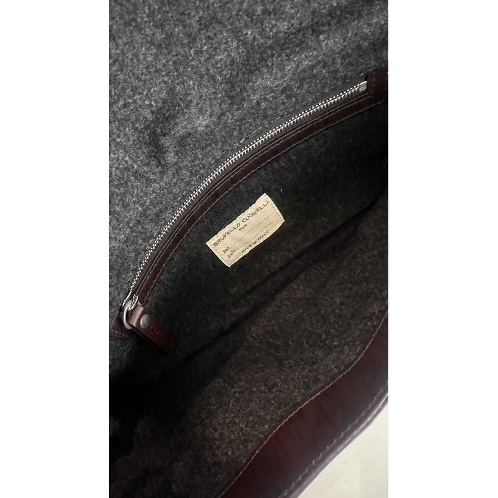 Brunello Cucinelli Leather clutch bag - image 5