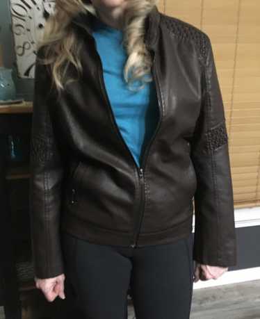 Ameri　CRASH FAKE LEATHER COAT CRASH FAKE LEATHER JACKET – NOUNLESS