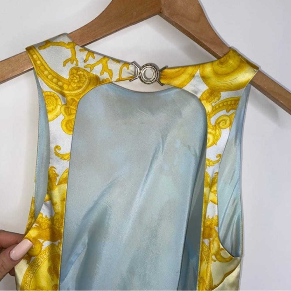Versace Silk mid-length dress - image 7