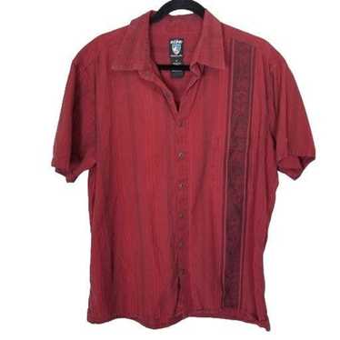 Kuhl Shirt Men Large Stripe The Bohemian Button L Short Sleeve