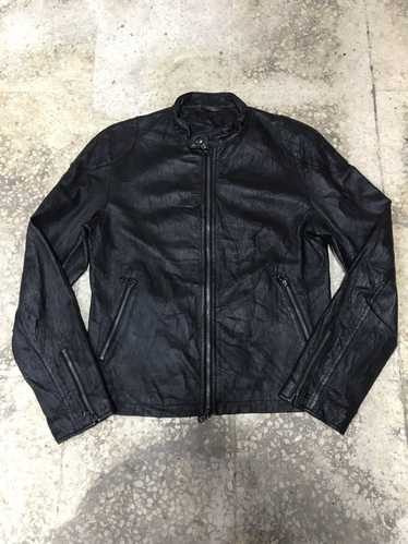 Vanquish Rare vanquish caferacer leather jacket