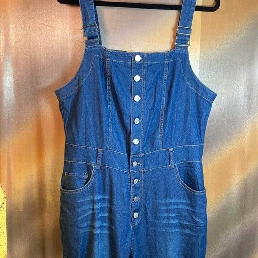 The Unbranded Brand Stretchy Overalls Bell Bottom… - image 1