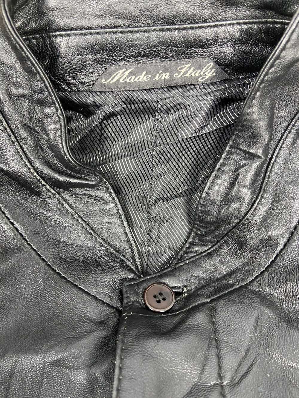 Giorgio Armani × Leather Jacket × Vintage Vintage… - image 10