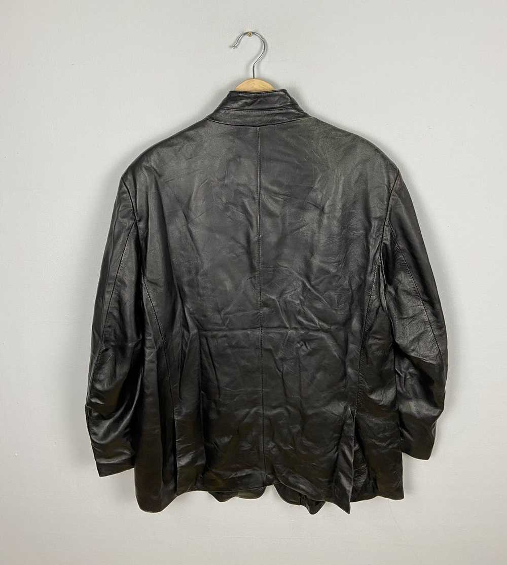 Giorgio Armani × Leather Jacket × Vintage Vintage… - image 6