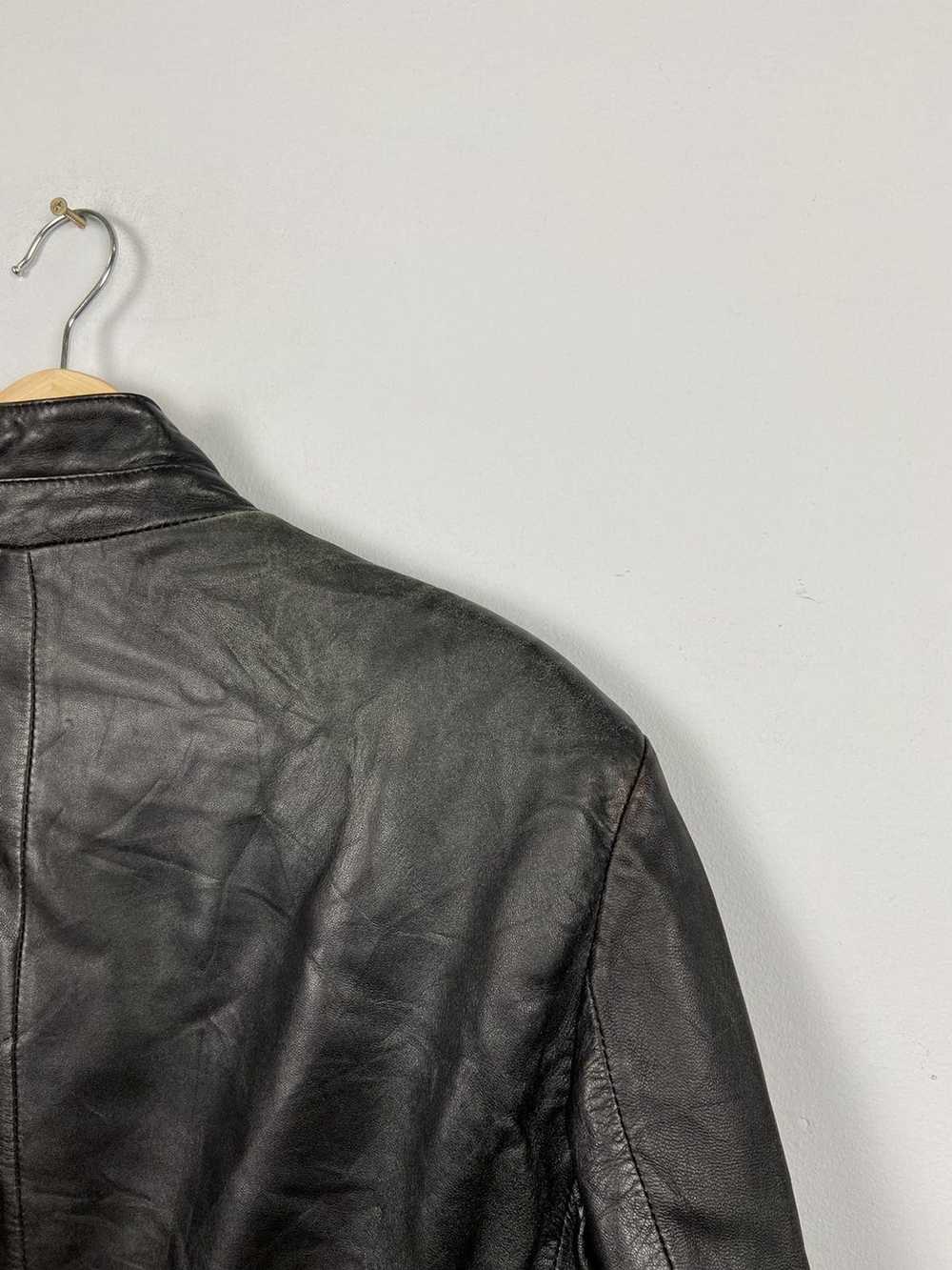 Giorgio Armani × Leather Jacket × Vintage Vintage… - image 9