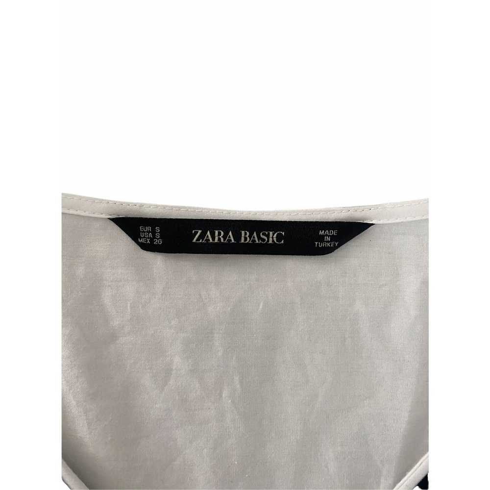 Zara Zara V Neck Floral Embroidered Pullover Top … - image 5