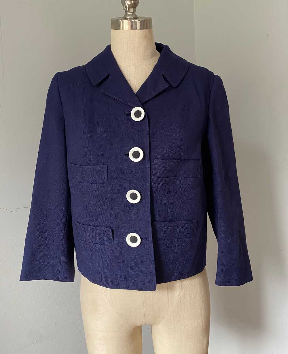 womens 1950s blazer / 50s womens cropped jacket /… - image 2