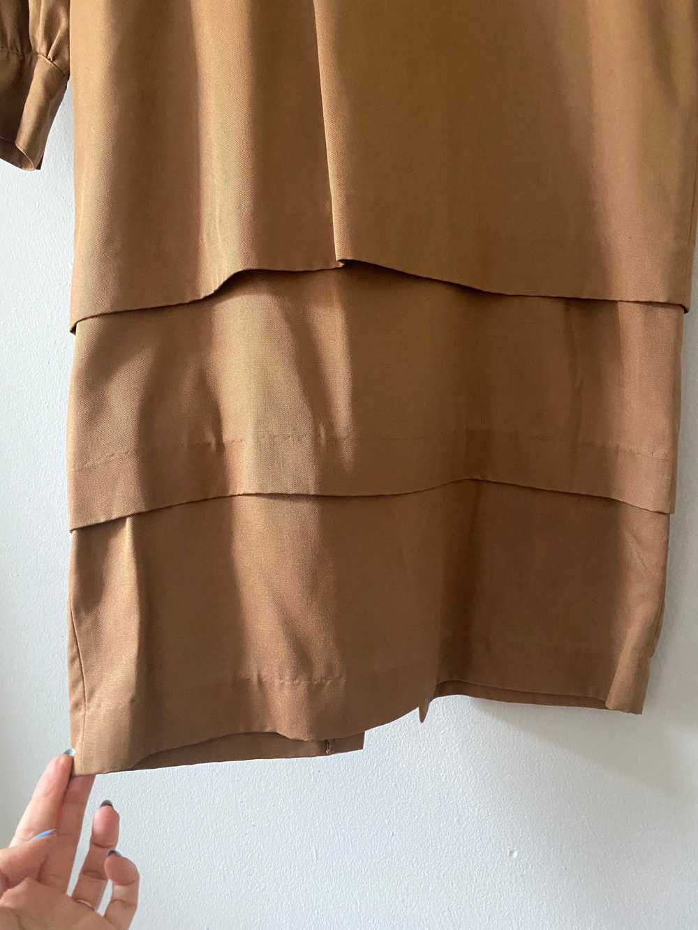 vintage Rebecca Moses dress / minimal shirt dress… - image 6