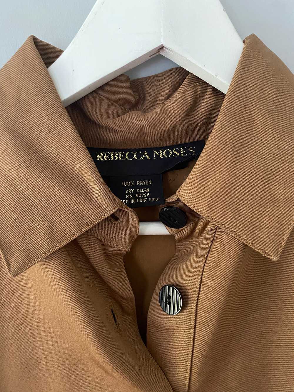 vintage Rebecca Moses dress / minimal shirt dress… - image 9